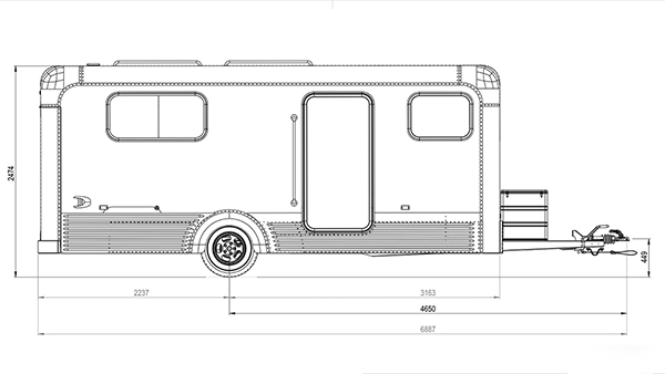 Lume Traveler LT540拖挂房车