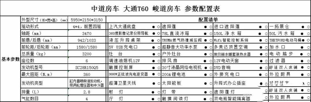 中道自动档带拓展皮卡房车